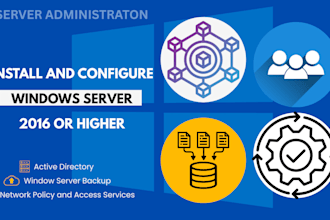 install and configure windows server 2016 or higher
