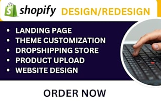 design shopify website redesign shopify store  shopify website redesign