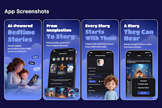 design app store screenshots, mobile app screenshots for ios and android