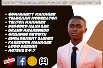 do community manager discord moderator telegram admin engagement chatters