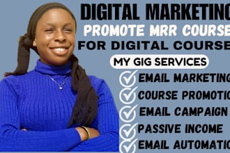 promote master resell right courses with email marketing for residual income