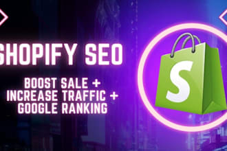 do complete seo of shopify ecommerce store to increase sales