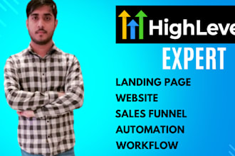 build your go high level landing page and ghl website on gohighlevel