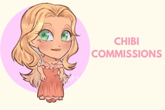 draw a cute chibi character or chibi avatar