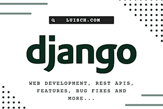work on your django project