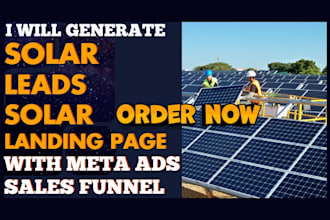 generate quality solar leads with meta ads roofing landing page sales funnel