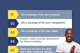 do data cleanup for your hubspot account and do data import