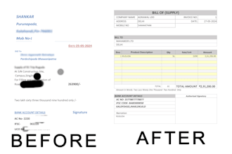 create automatic billing and invoice format using vba excel