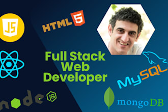 create full stack web apps using react, node, mongodb, mysql