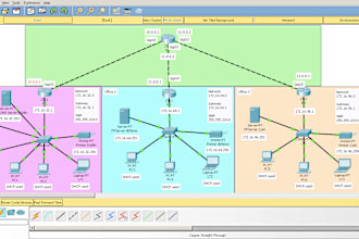 assist in cisco network design and configuration packet tracer gns3