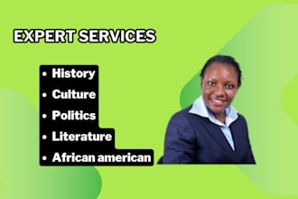 do african american assignment, black history, culture essay, politics paper