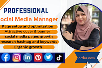 be your social media marketing manager
