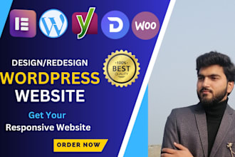 design, redesign, build, rebuild, clone, edit, fix or revamp wordpress website