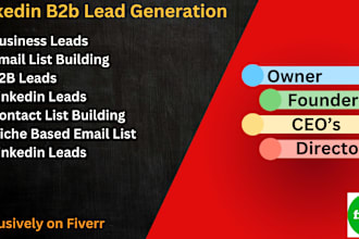 do b2b lead generation linkedin sales navigator lead list lead gen