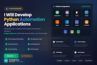develop a python application for automation