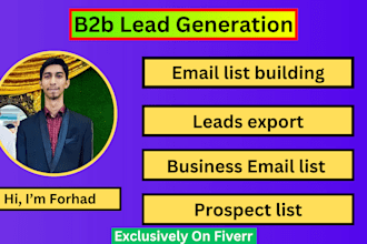do b2b lead generation linkedin research email list building