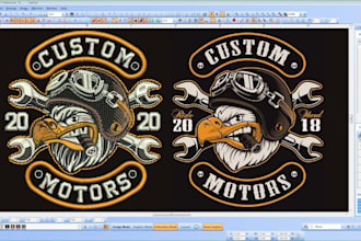 do embroidery digitizing t shirt into dst, emb, jef