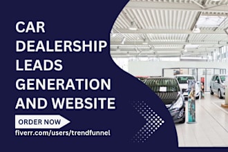 generate car dealership leads car rental automotive auto parts booking website