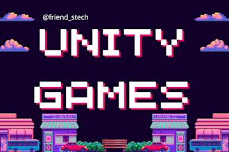 be your 2d and 3d unity game developer and designer