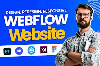design or develop webflow website, figma to webflow, webflow landing page