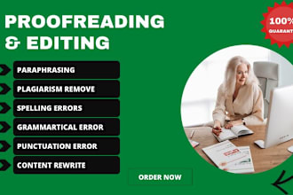 proofread, edit or rewrite your books, blogs and articles
