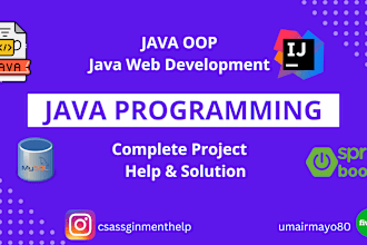 do java programming tasks projects oop to web development