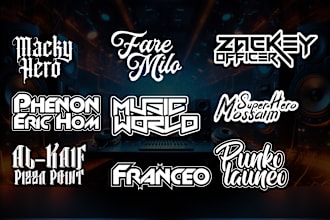 design dj music band and rap logo