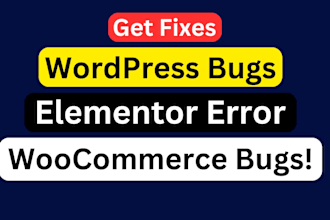 fix elementor error, woocommerce bug, critical error, and wordpress bug