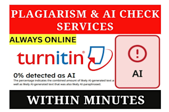 provide urgent ai checks and ai reports for your documents