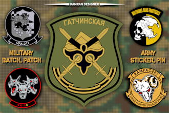 design military and tactical badge patch logo for you