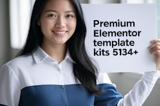 offer premium elementor template kits 5134 plus