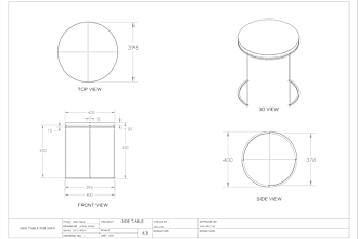 do technical drawing for your product