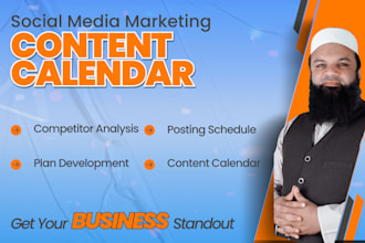 design social media marketing strategy and content calendar