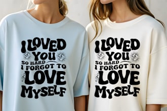 do custom typography t shirt designs for your brand