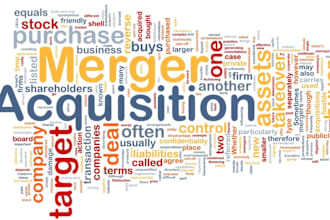 do data research, company shares, mergers and acquisitions
