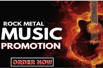 promote and increase your rock metal monthly listeners