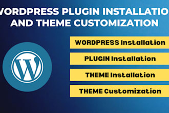 install wordpress, plugin and setup theme, import demo site