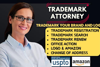 be attorney for trademark registration, filing and search for amazon brand USA