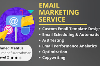 design your email campaign and send it out