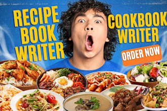 create meal plan pdf cookbook ghostwriter recipe ebook writer health and fitness