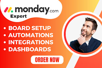 setup monday com  automations for monday crm dashboard with made com