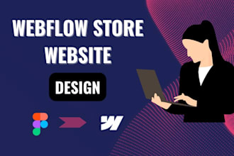 create webflow redesign online store or build website for online store website