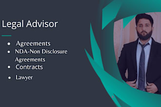 your legal advisor, can also draft agreements and contracts