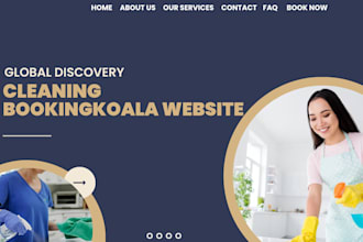 build pricing parameters on booking koala housecleaning service website launch27