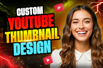 design attractive eye catchy youtube thumbnail for you