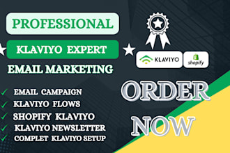 setup klaviyo email specialist klaviyo email marketing  email flow automation