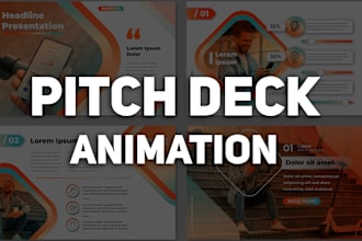 write, design, consult and animate pitch deck