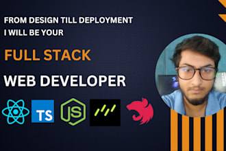 be your full stack web app software developer in react, nextjs and nodejs
