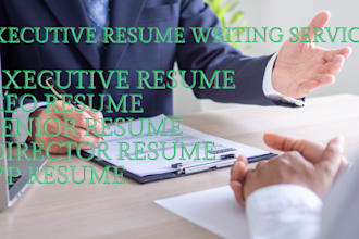 write your senior, director, vp, ceo, coo, svp, or executive, c level resume cv