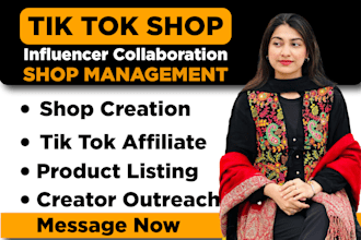 setup, manage tiktok shop and marketing ads management